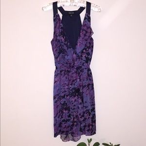 Charlie Jade purple and blue silk playful dress