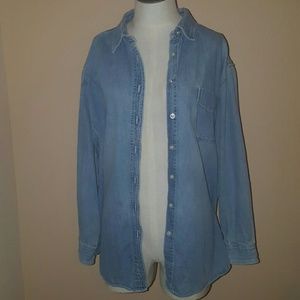 ROUTE 66 DENIM BUTTON UP