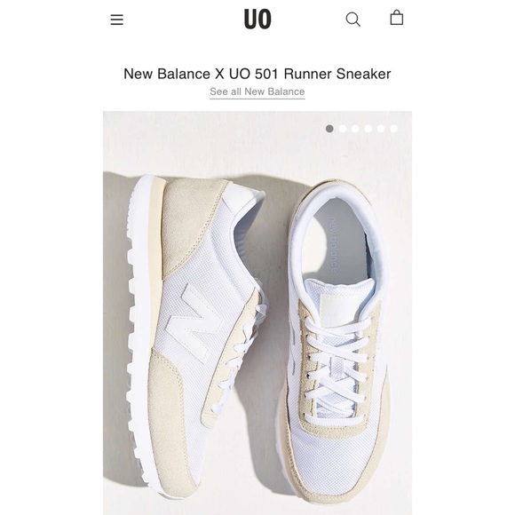 ✨N E W ✨ New Balance white sneakers