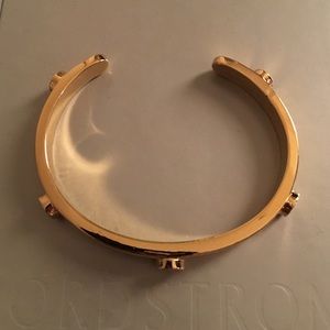 Gold Half United Nail Head Bangle
