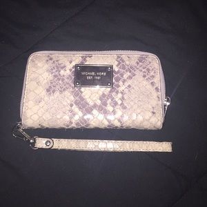 Michael Kors snake skin wallet