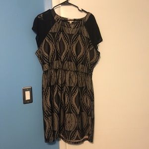 Beautiful black and tan dress