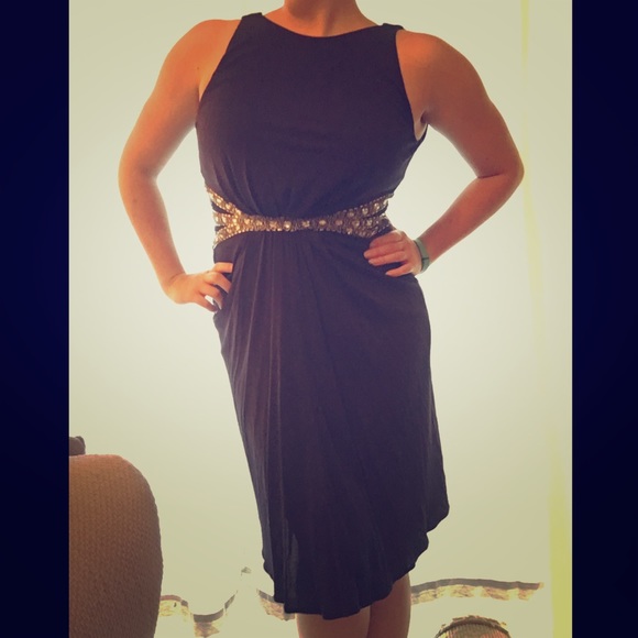 MAKE AN OFFER! Badgley Mischka designer blue dress