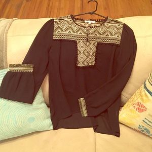 Aztec Shear Blouse