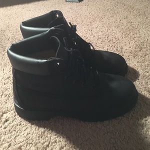Black Timberland boots