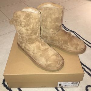 Brand new, never worn chestnut short uggs
