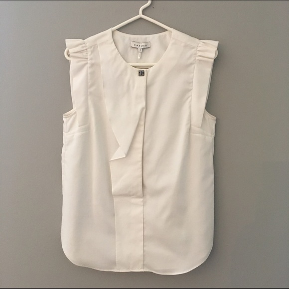 Sandro White Blouse