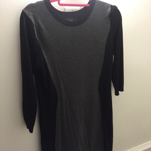Three quarter two tone dress, great with boots!