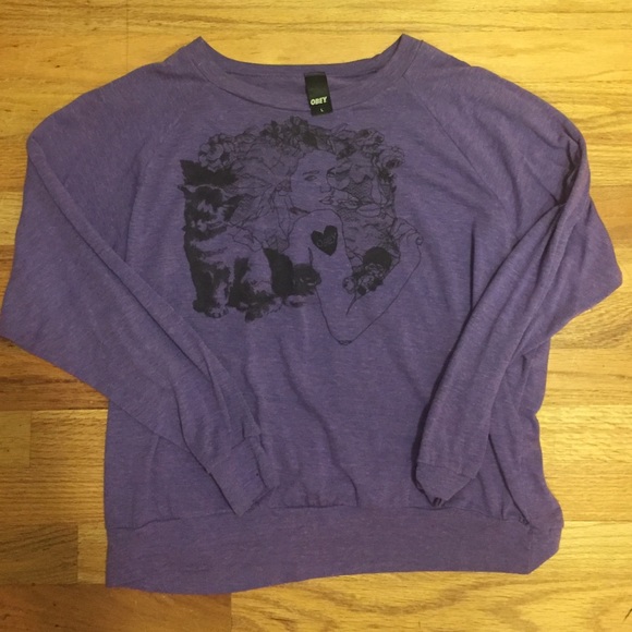 Obey long sleeve knit