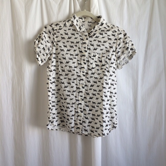 Jaguar printed blouse