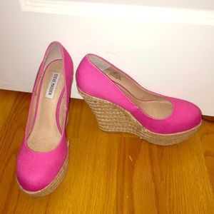 Pink Wedge Steve Madden Heels