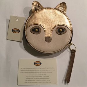 Fossil Rose Gold Fox Coinpurse