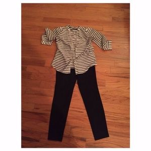 Black & White Stripped Blouse