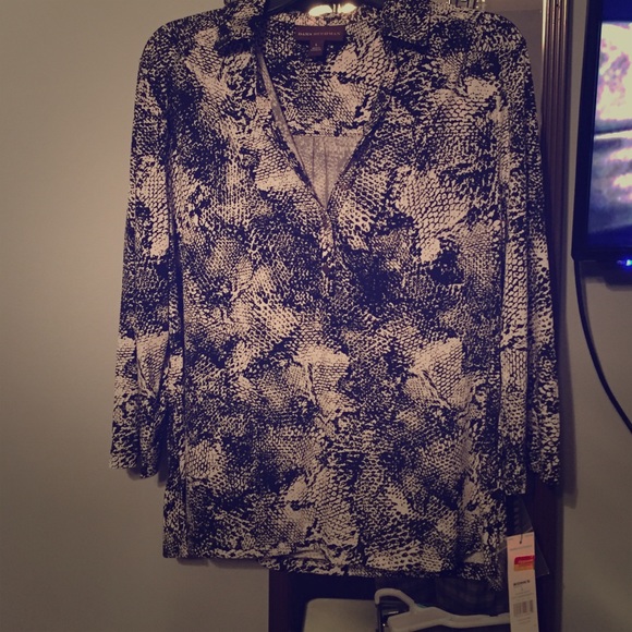 Snakeskin pattern blouse