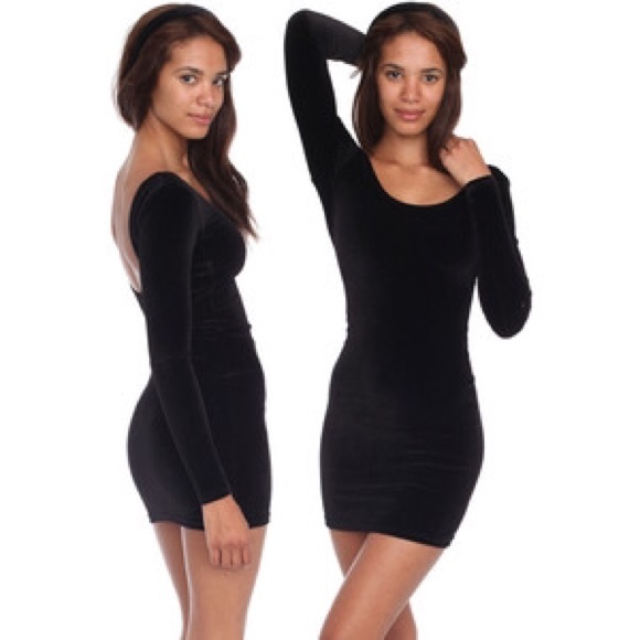 💫sale💫Velvet Body Con Long Sleeve