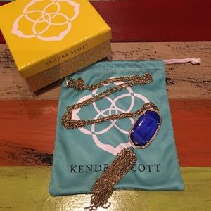 Kendra Scott Rayne Necklace in Cobalt Blue