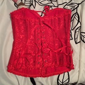 Sexy red corset