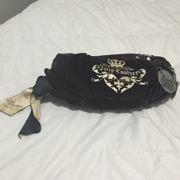 Authentic Small Juicy Couture bag in dark brown
