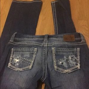 Distressed BKE women's jeans