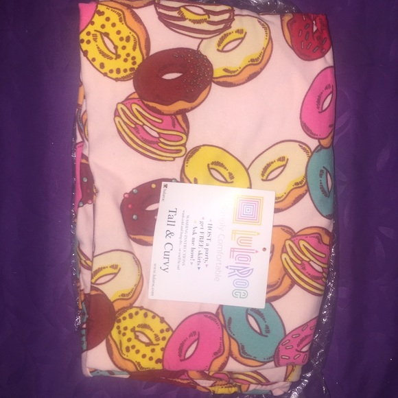 LuLaRoe tall & curvy TC donut leggings Unicorn