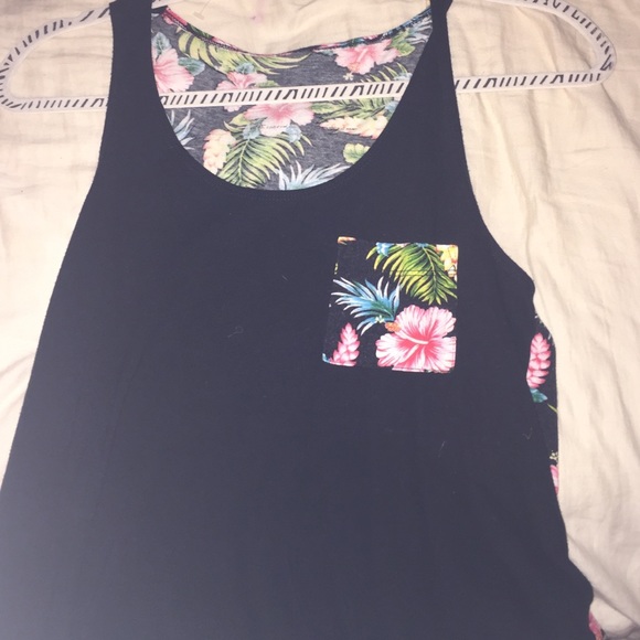 vans floral print tank