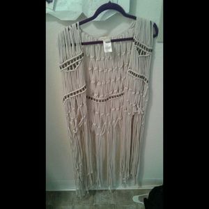 Urban outfitters sleeveless knitted kimono