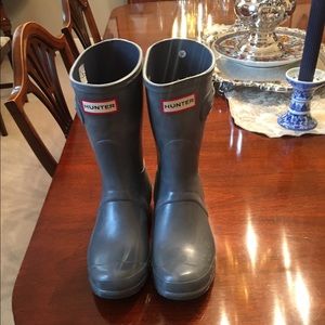 Hunter Original Short Rain Boots in Grey