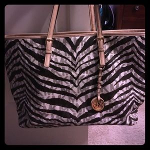 Michael Kors zebra print purse