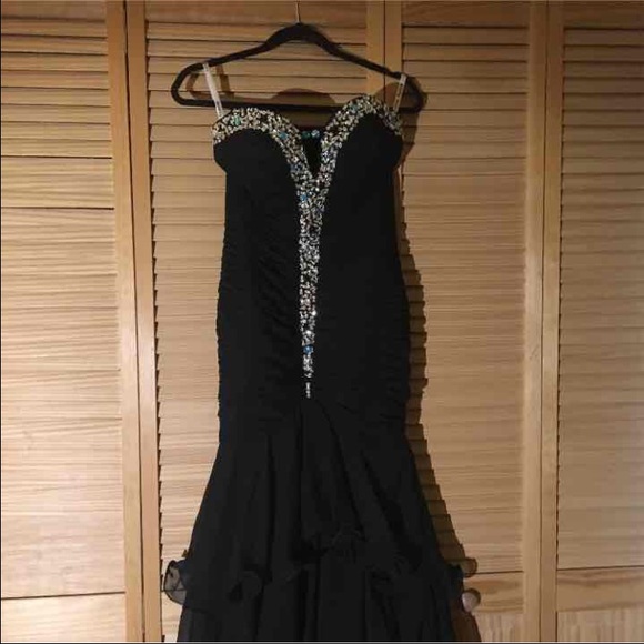 Black Mermaid Prom Dress