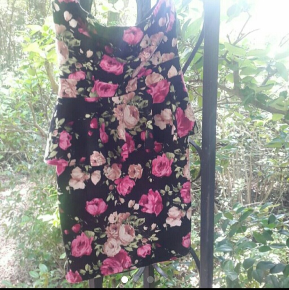 Floral peplum dress