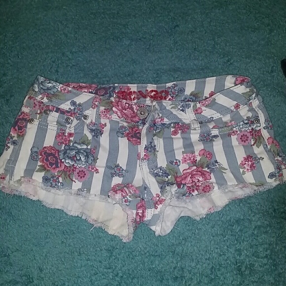 Bongo striped and floral shorts