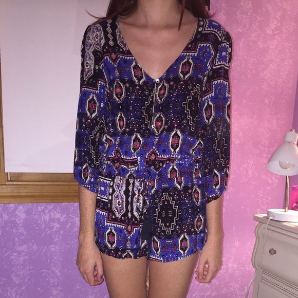 Small Forever 21 Aztec Romper