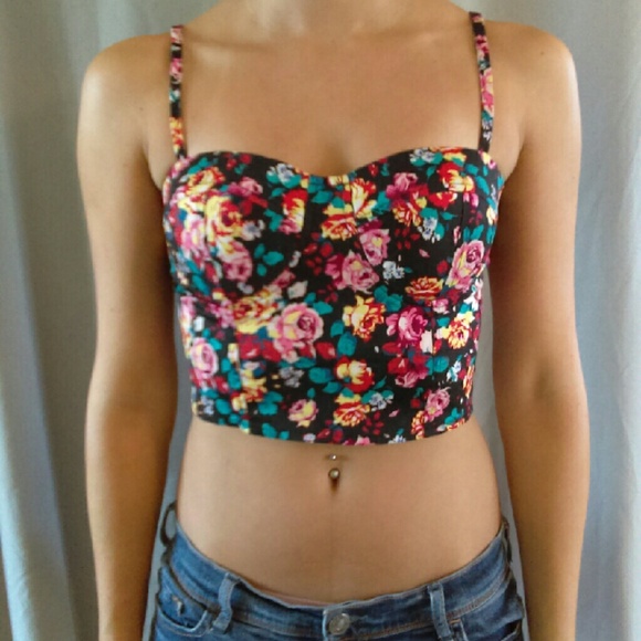 Floral crop top