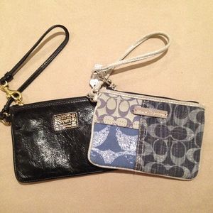 Bundle of Coach Poppy wristlets