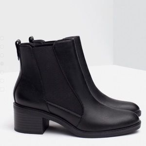 Zara black booties