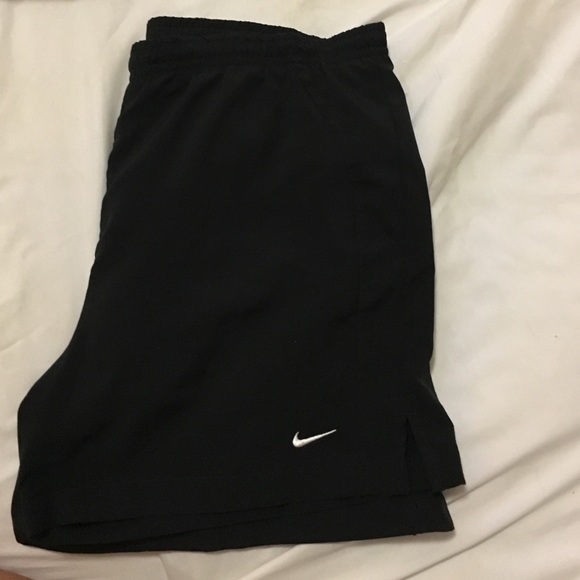Black nike running shorts
