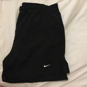 Black nike running shorts