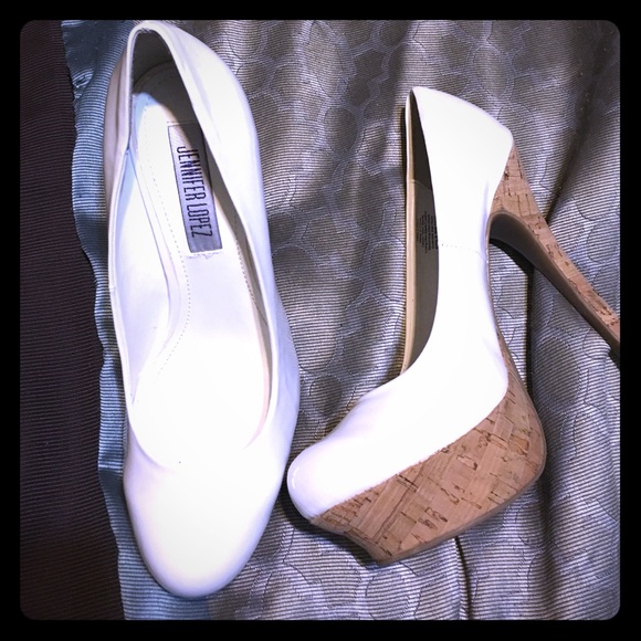 White with wedge bottom