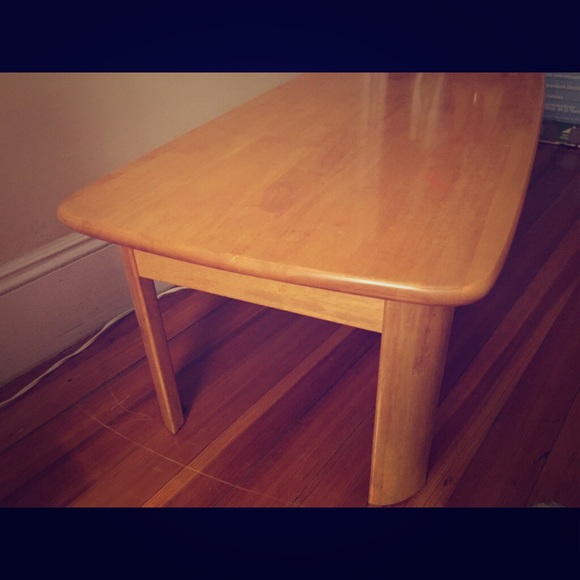 Wooden coffee table