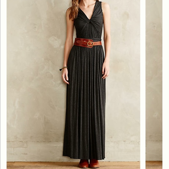 Anthropologie Knotted Maxi dress size petite small