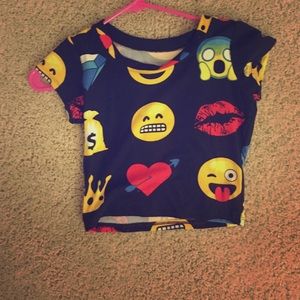 Emoji crop top