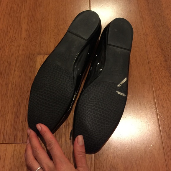 Stuart Weitzman Blk Patent Flats - image 2