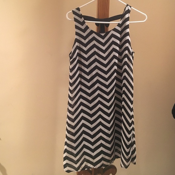 Black & White Chevron Dress
