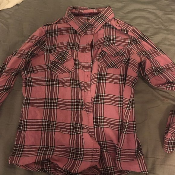 Pink plaid shirt