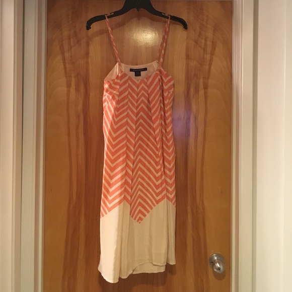 French Connection chevron print dress