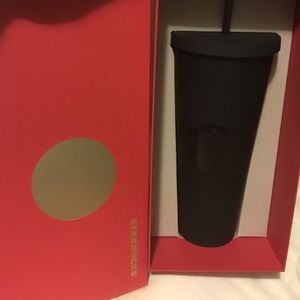 Venti Matte Black Starbucks cup