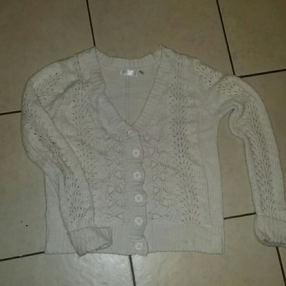 Beige knitted cardigan