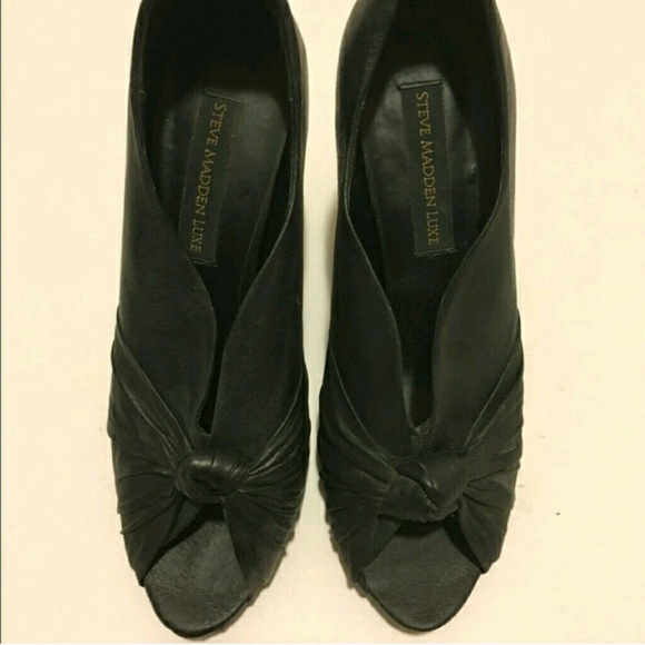 Steven Madden Luxe Black Open Toe Bootie Sale!!! - Picture 3 of 4