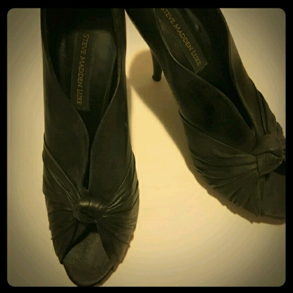 Steven Madden Luxe Black Open Toe Bootie Sale!!! - Picture 4 of 4