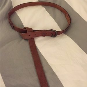 ASOS long chestnut leather belt ASOS long chestnut leather belt